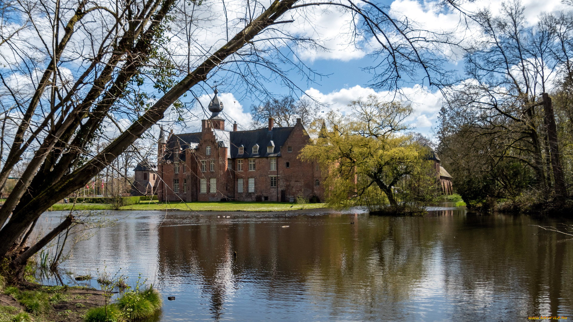 rumbeke, castle, belgium, города, замки, бельгии, rumbeke, castle