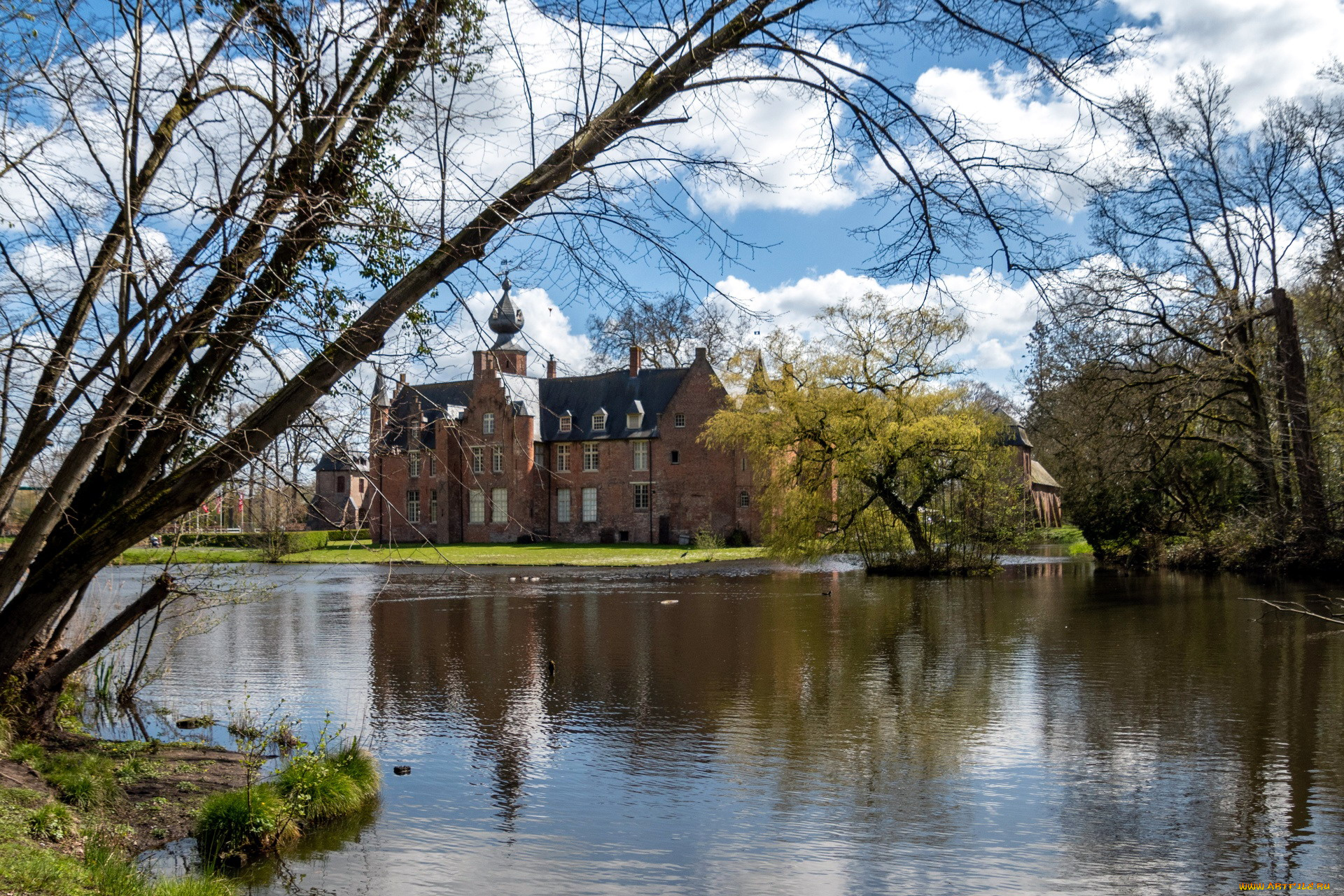 rumbeke, castle, belgium, города, замки, бельгии, rumbeke, castle