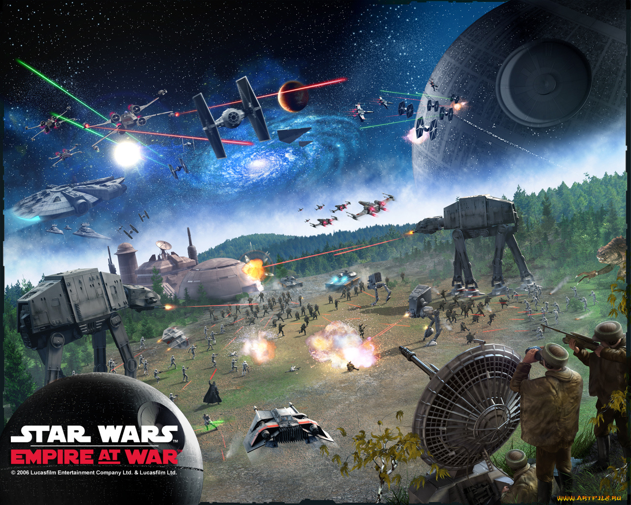 star, wars, empire, at, war, видео, игры