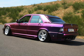 Картинка автомобили mercedes benz tuning purple