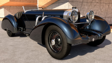 Картинка автомобили 3д mercedes 1930