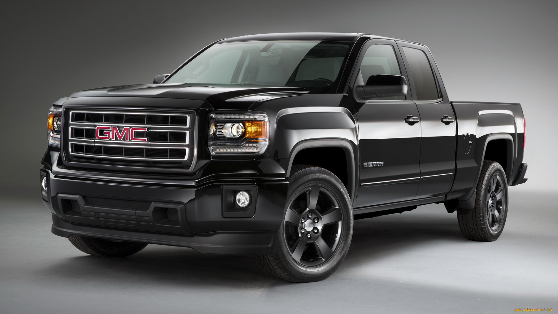 автомобили, gm-gmc, темный, sierra, 1500, double, cab, elevation, edition, gmc, 2015г