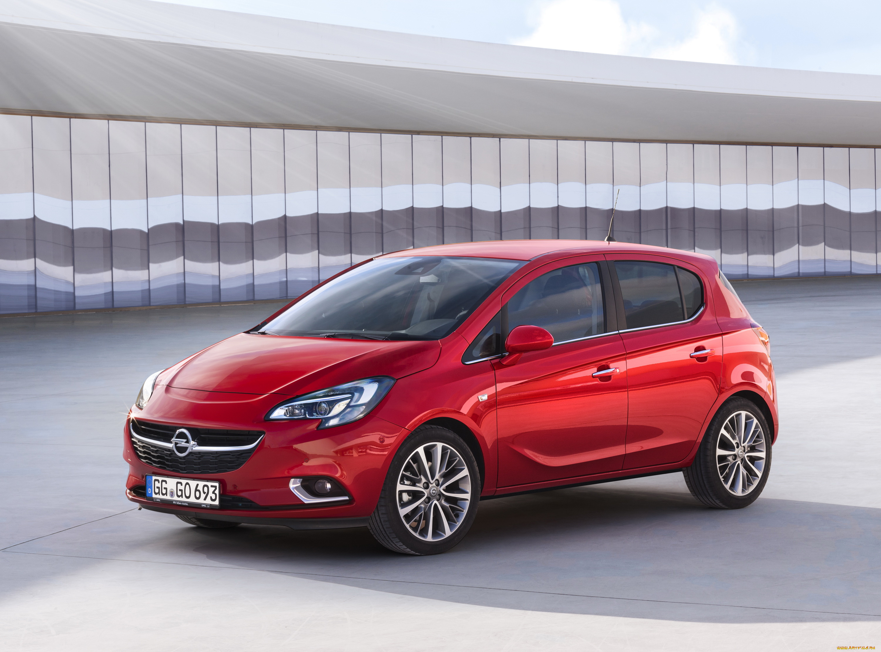 2015, opel, corsa, автомобили, opel, corsa, красный