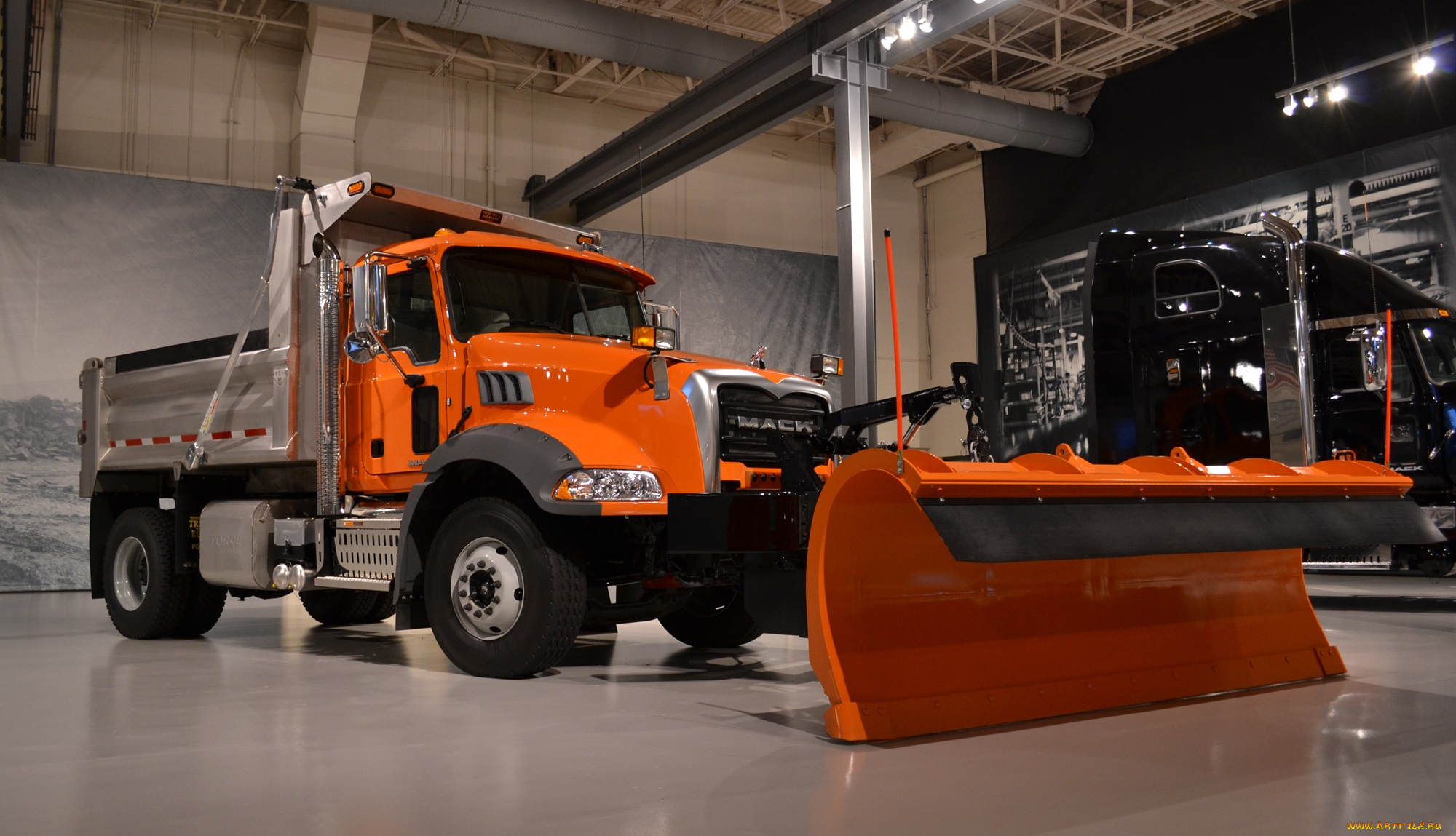 2015, mack, gu532, plow, truck, автомобили, mack, тягач, седельный, тяжелый, грузовик