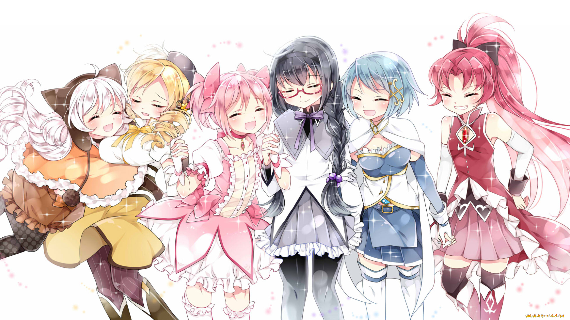 аниме, mahou, shoujo, madoka, magika, mahou, shoujo, madoka, magica