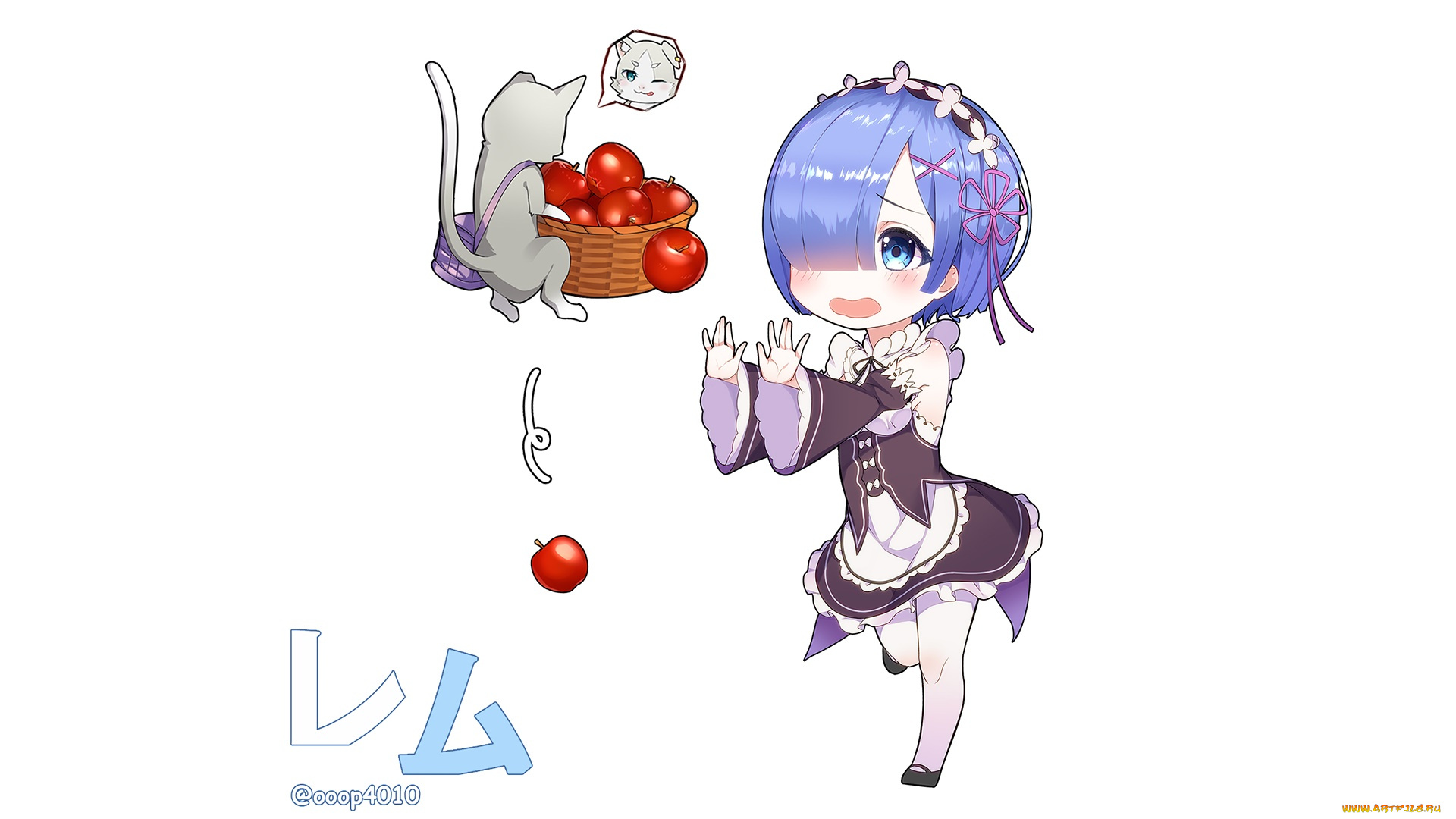 аниме, re, , zero, kara, hajimeru, isekai, seikatsu, фон, взгляд, девушка