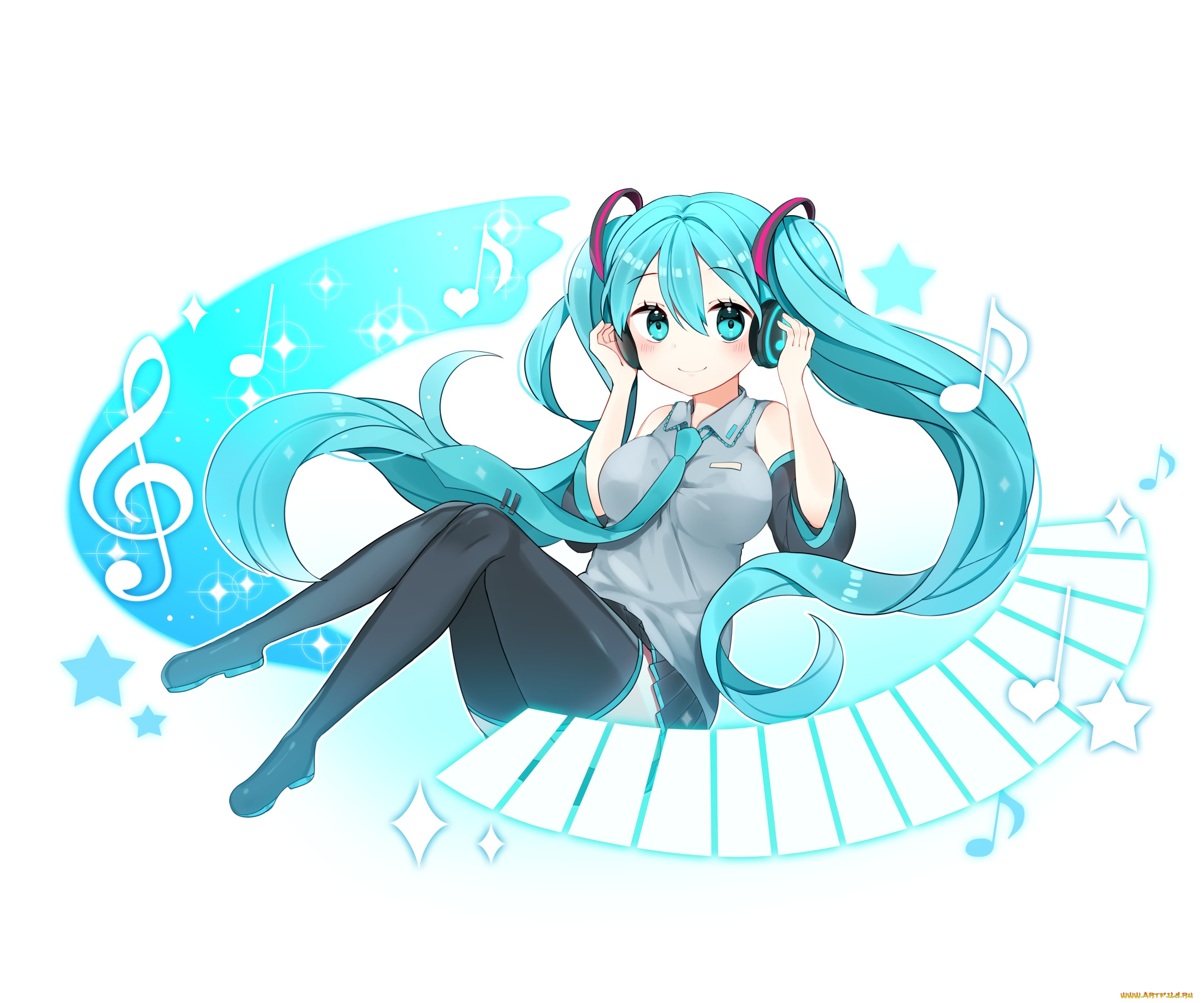 аниме, vocaloid, hatsune, miku