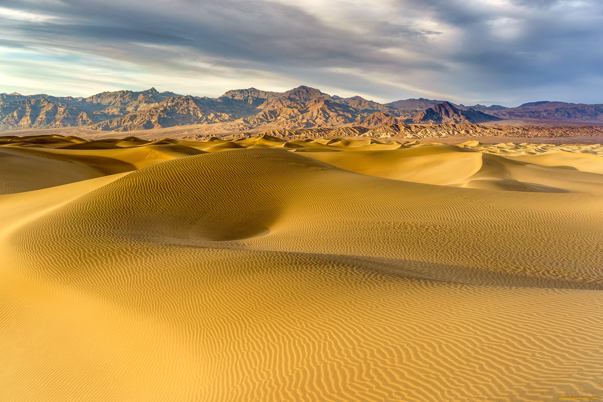 природа, пустыни, песок, дюны, горы, пустыня