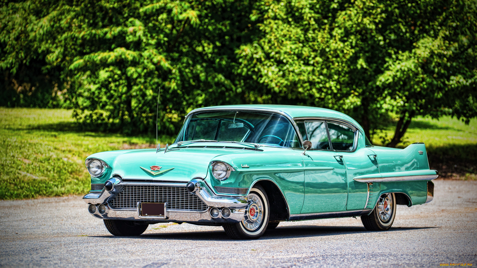 автомобили, cadillac, sixty-two, hardtop, sedan, 4k, ретро, 1957, года, 6239, американские, hdr