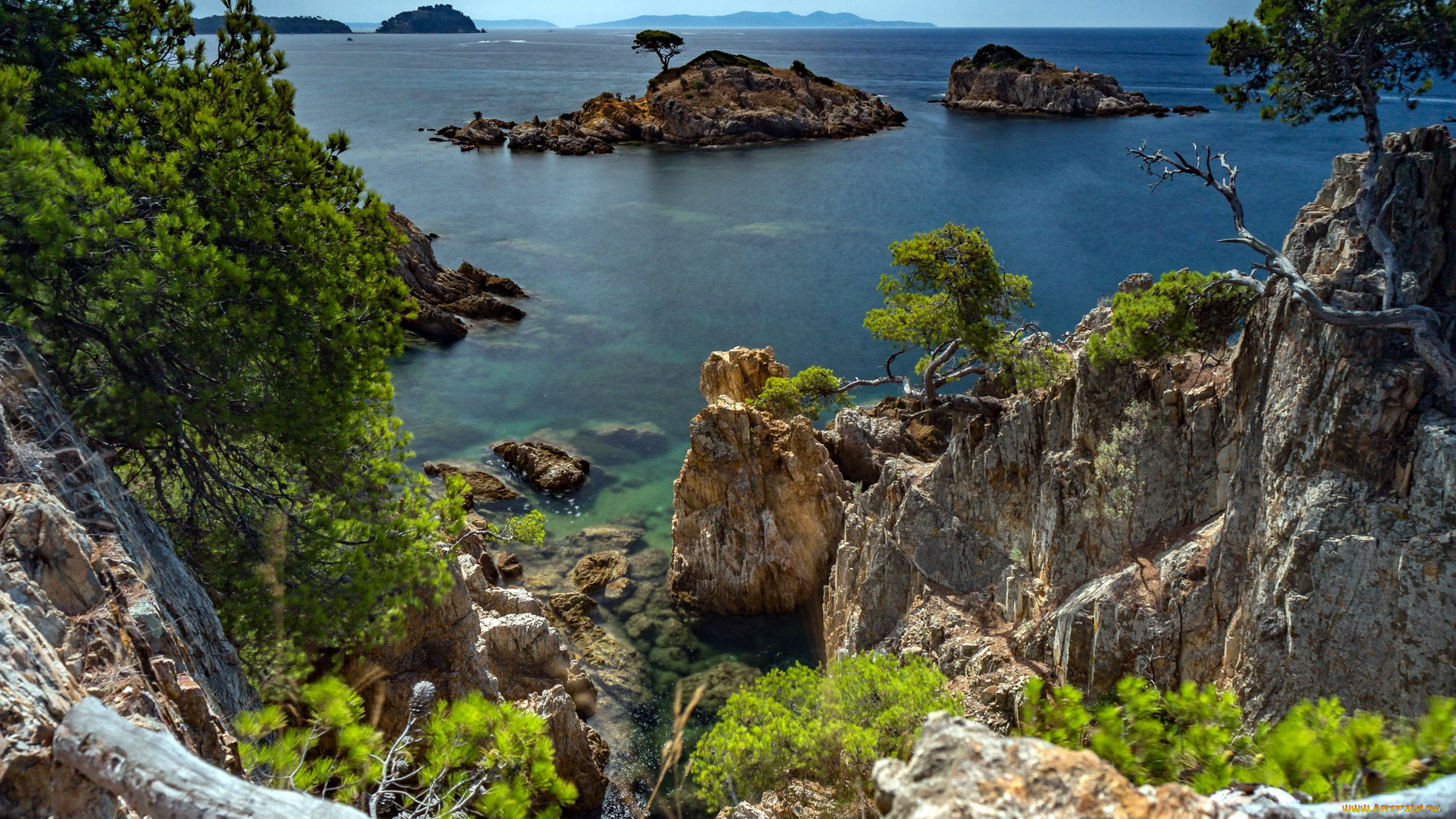 mediterranean, sea, azure, coast, france, природа, побережье, mediterranean, sea, azure, coast