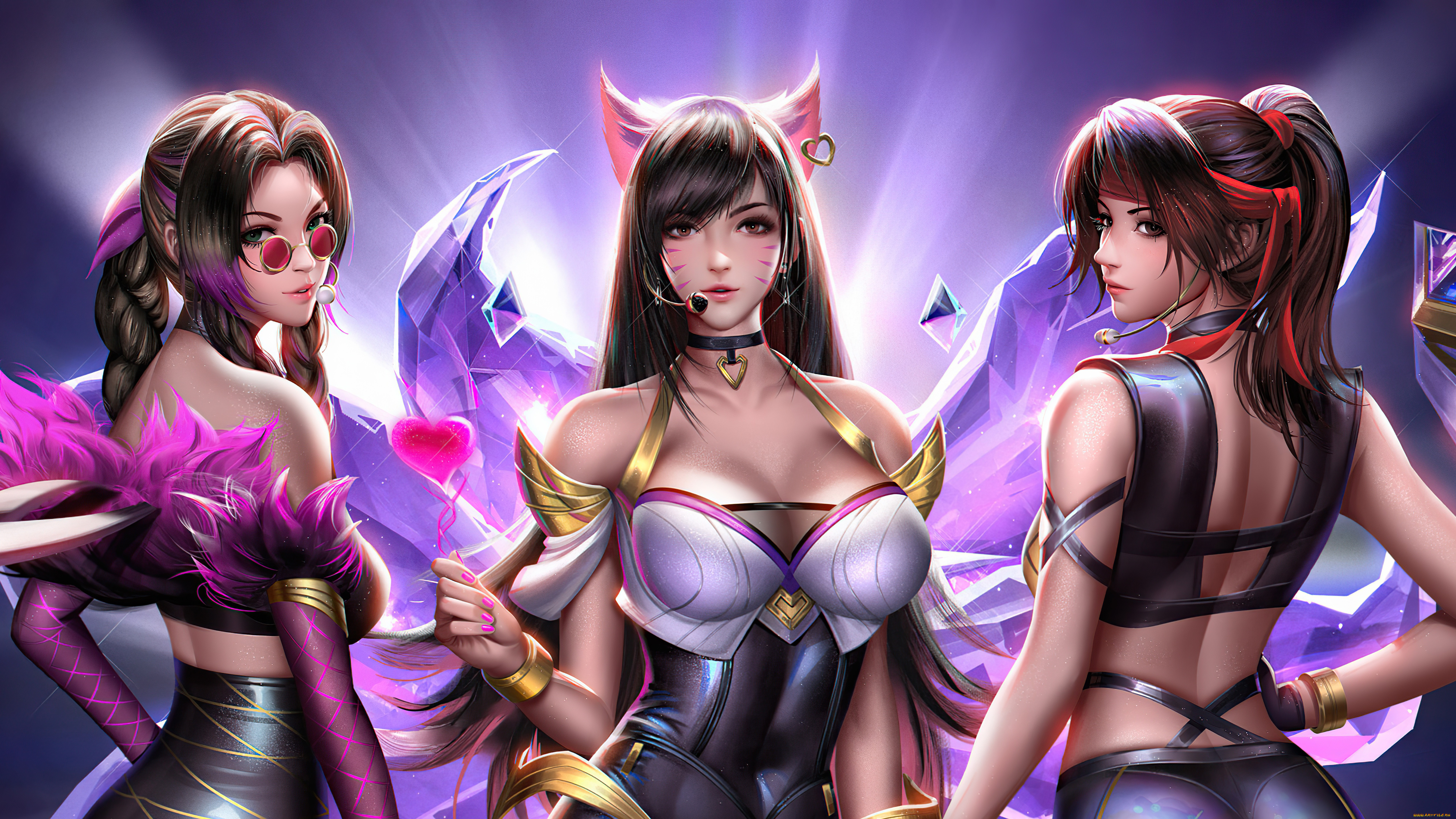 Art 18. League of Legends девушки. Ари League of Legends KDA. Jessie Tifa. KDA Aerith.