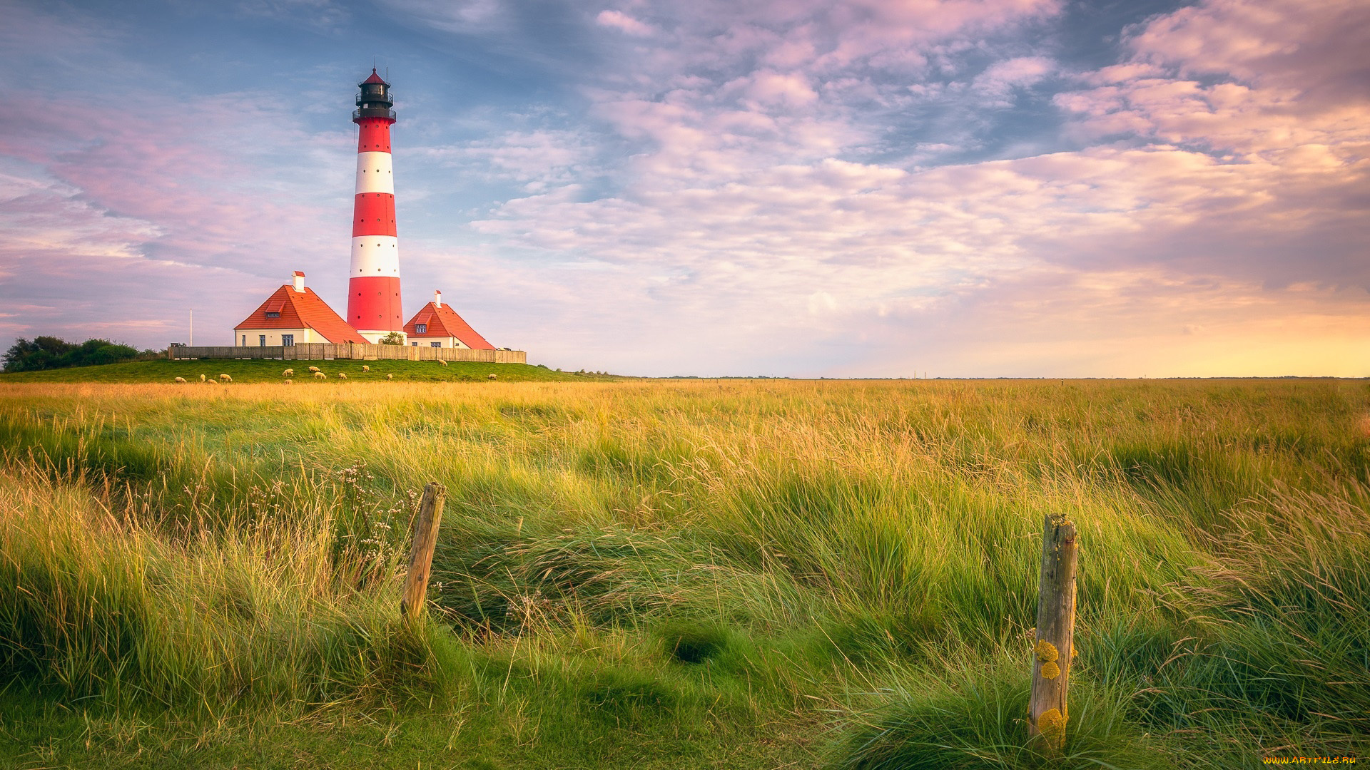 westerheversand, lighthouse, germany, природа, маяки, westerheversand, lighthouse