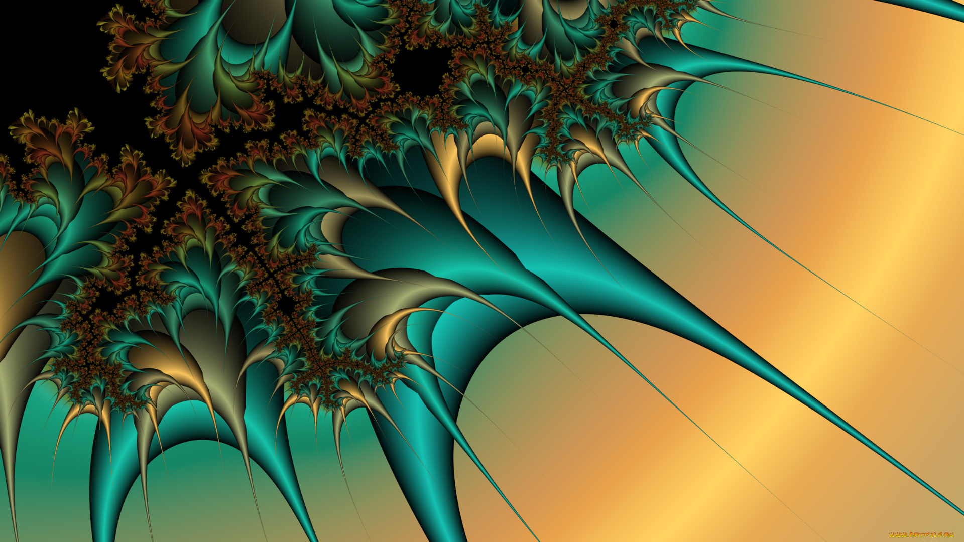 3д, графика, fractal, фракталы