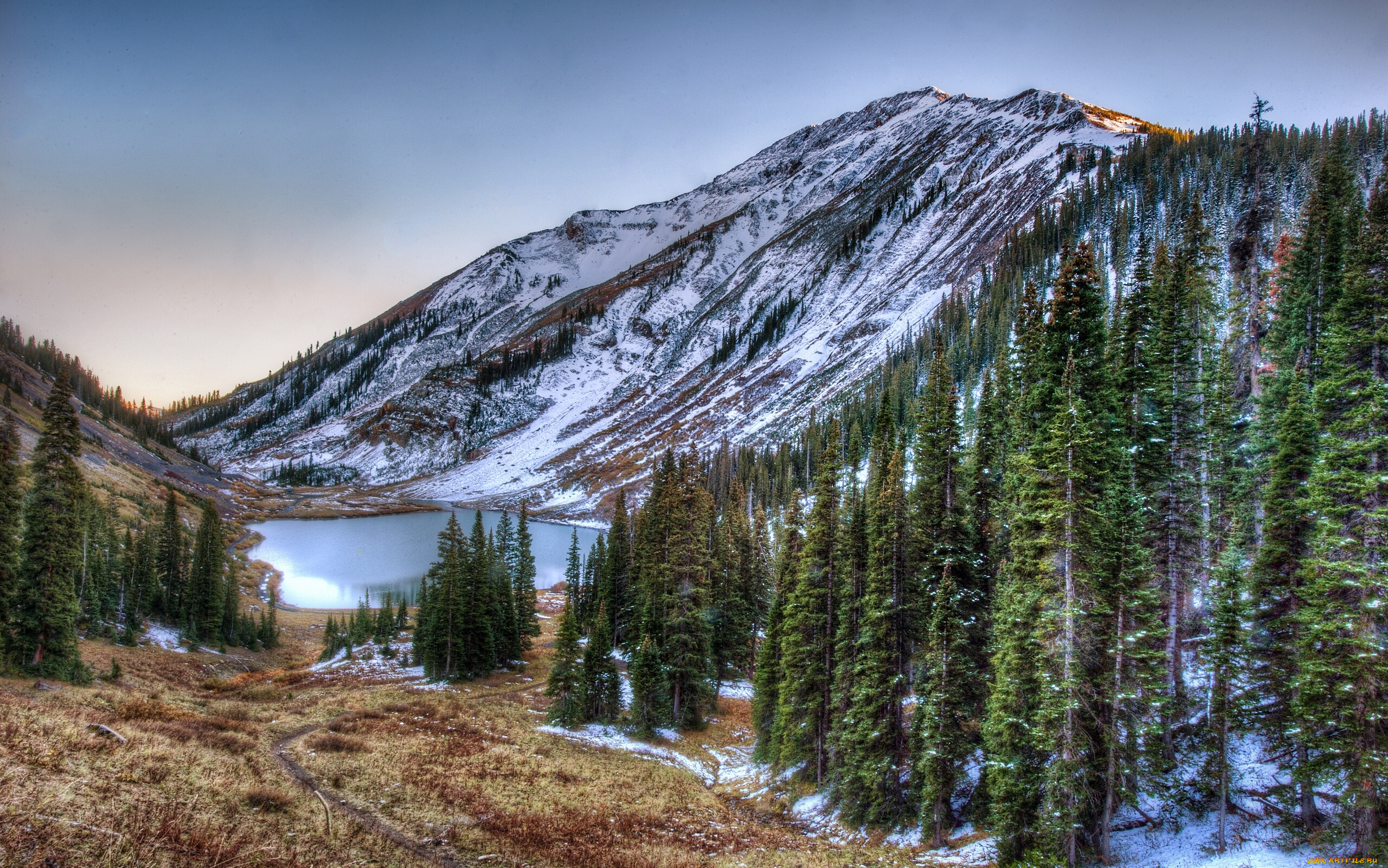 emerald, lake, san, juan, national, forest, colorado, природа, реки, озера, колорадо, rocky, mountains, озеро, эмеральд, лес, скалистые, горы, деревья