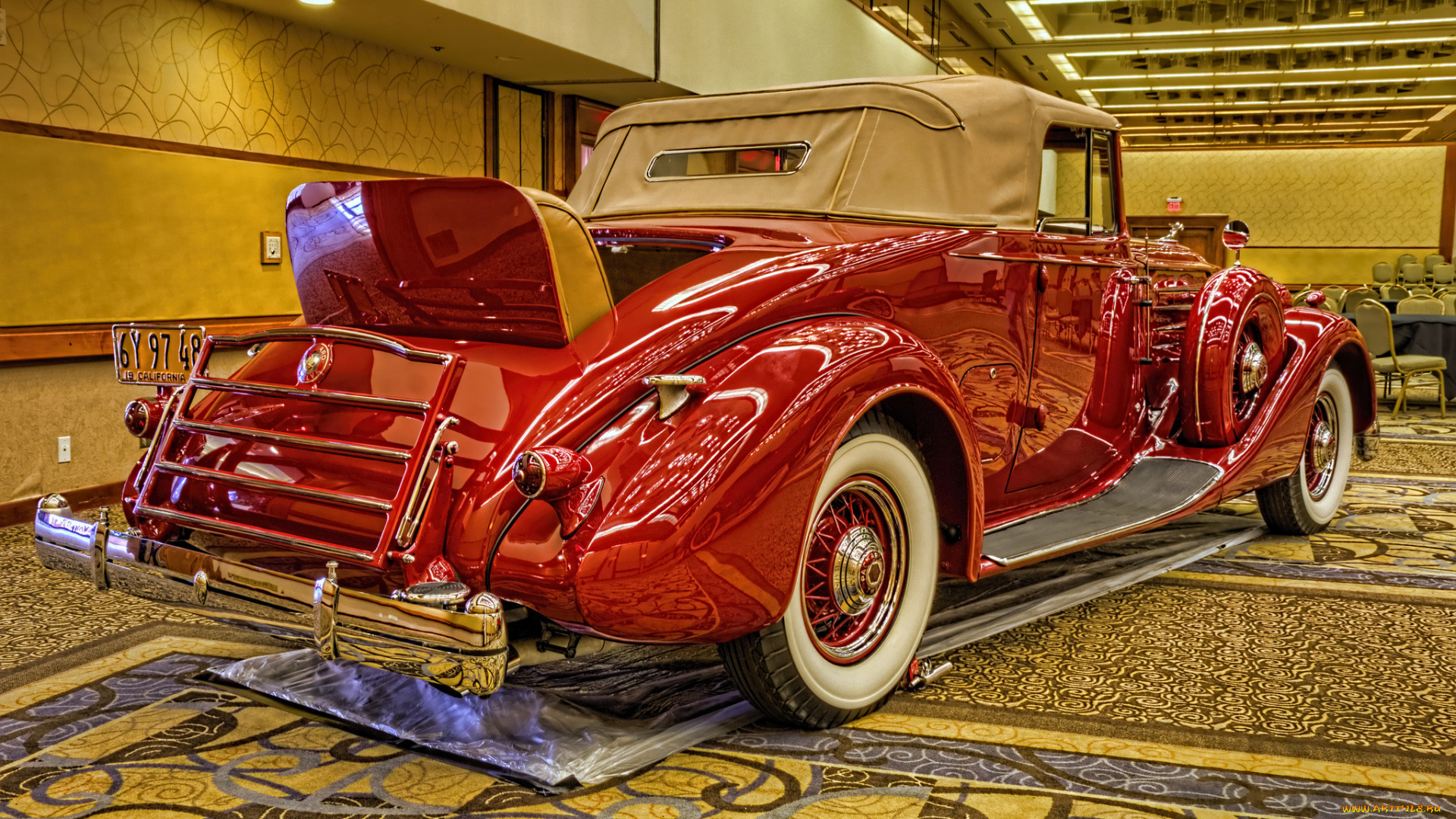 1936, packard, twelve, bohman, &, schwartz, coupe, roadster, автомобили, выставки, и, уличные, фото, выставка, автошоу