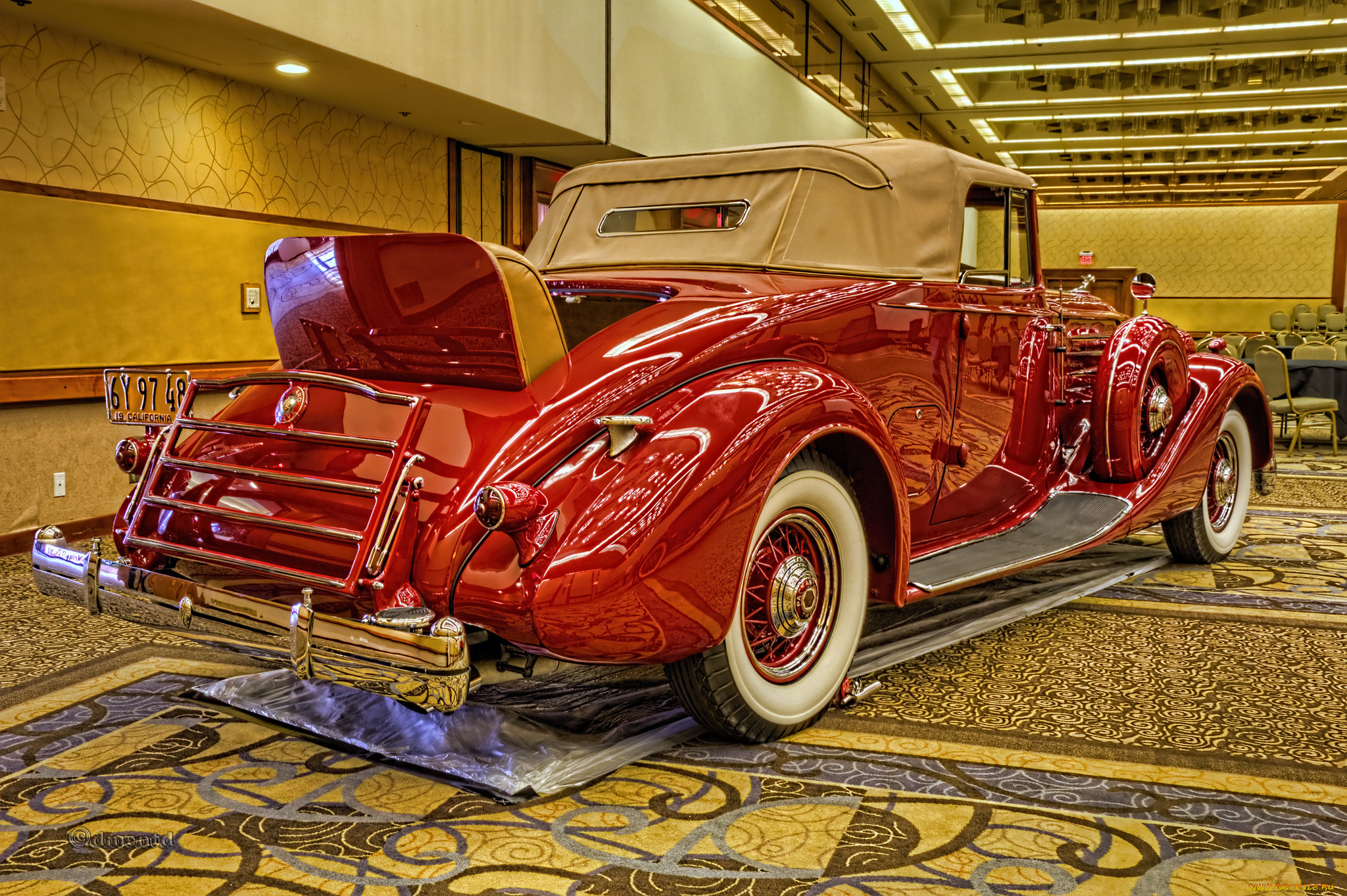 1936, packard, twelve, bohman, &, schwartz, coupe, roadster, автомобили, выставки, и, уличные, фото, выставка, автошоу