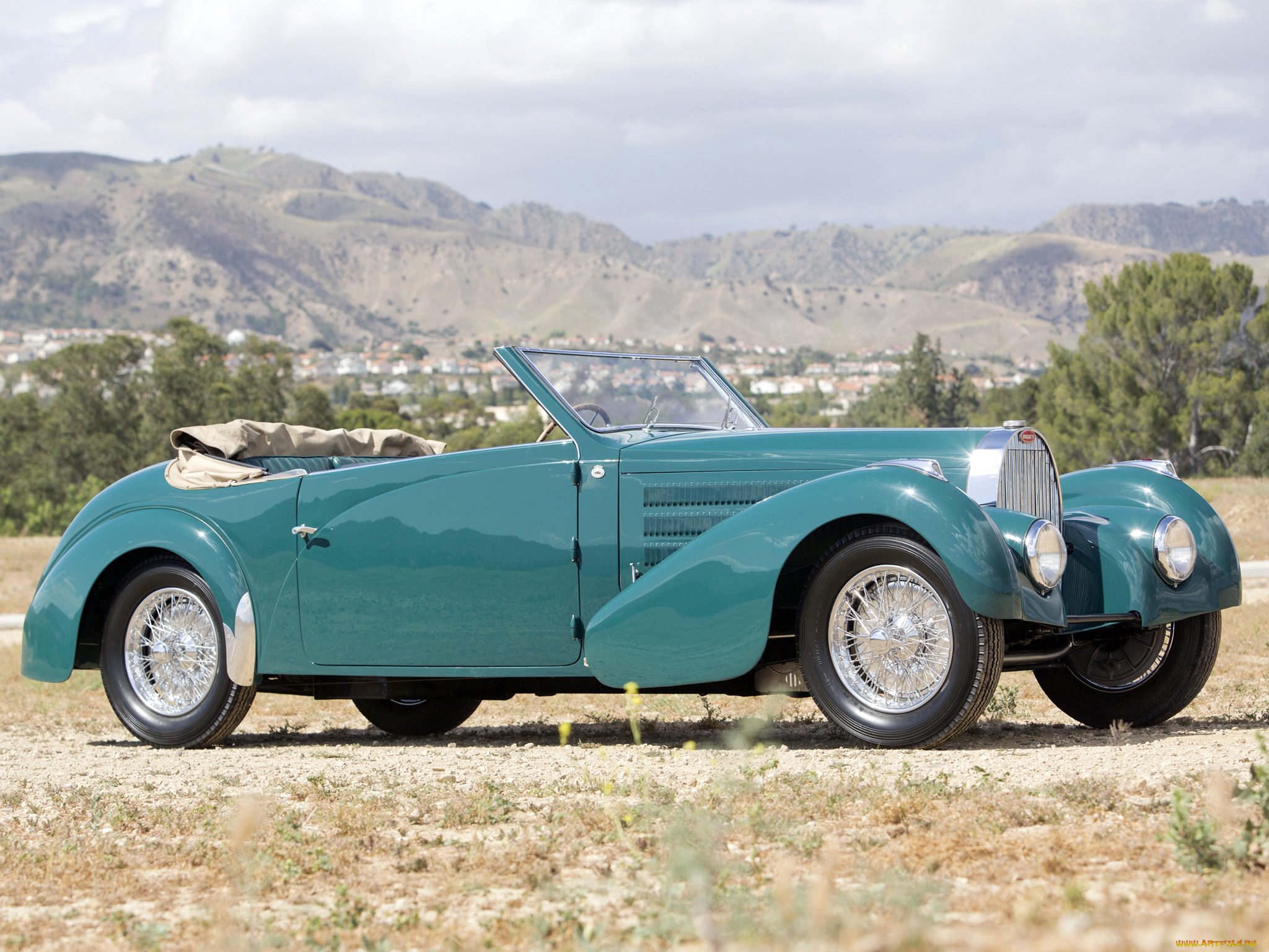 автомобили, bugatti, 57c, type, зеленый, 1938г, 57597, gangloff, cabriolet, stelvio