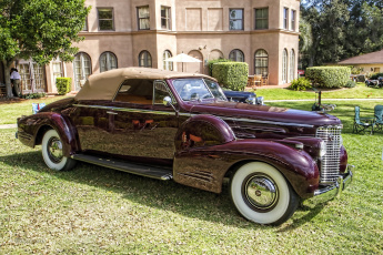 обоя 1938 cadillac v-16 fleetwood convertible coupe, автомобили, выставки и уличные фото, выставка, автошоу