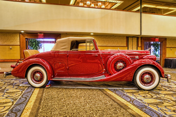 обоя 1936 packard twelve bohman & schwartz coupe roadster, автомобили, выставки и уличные фото, выставка, автошоу