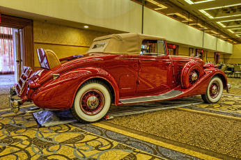обоя 1936 packard twelve bohman & schwartz coupe roadster, автомобили, выставки и уличные фото, выставка, автошоу