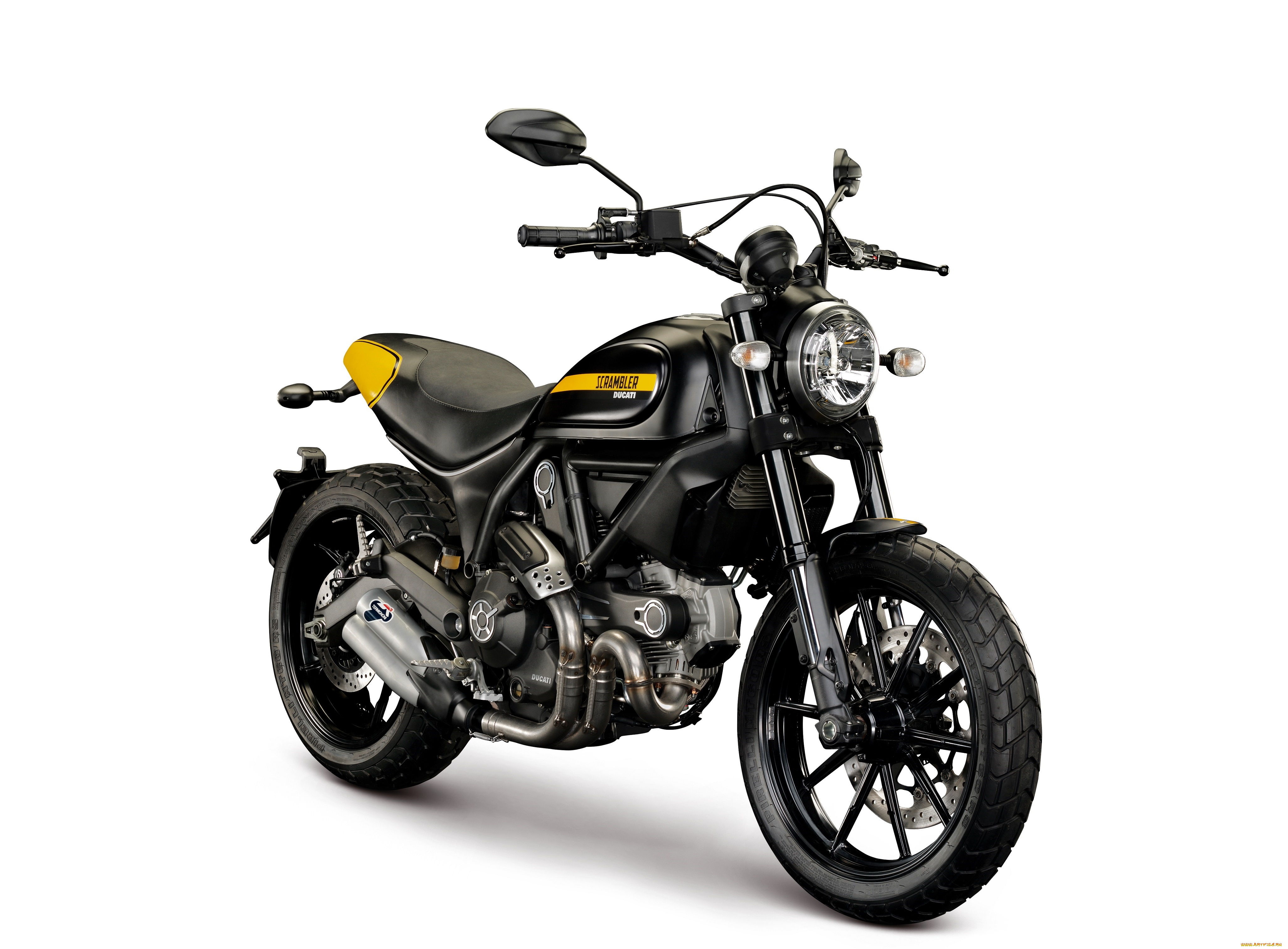 мотоциклы, ducati, scrambler, 2015г, throttle, full