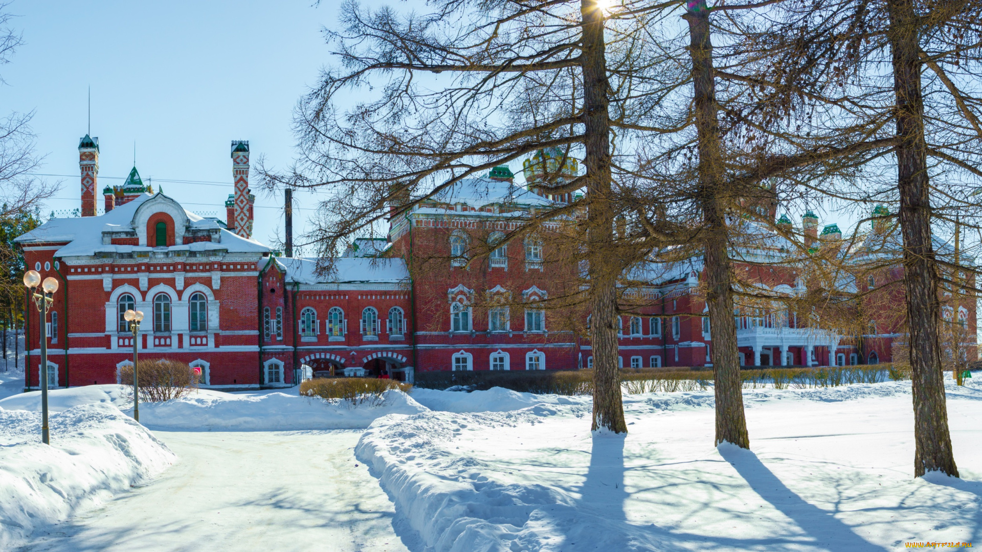 замок, шереметева, юрино, города, -, дворцы, , замки, , крепости, республика, марий, эл, дворец, россия, зима, шереметевский, замок