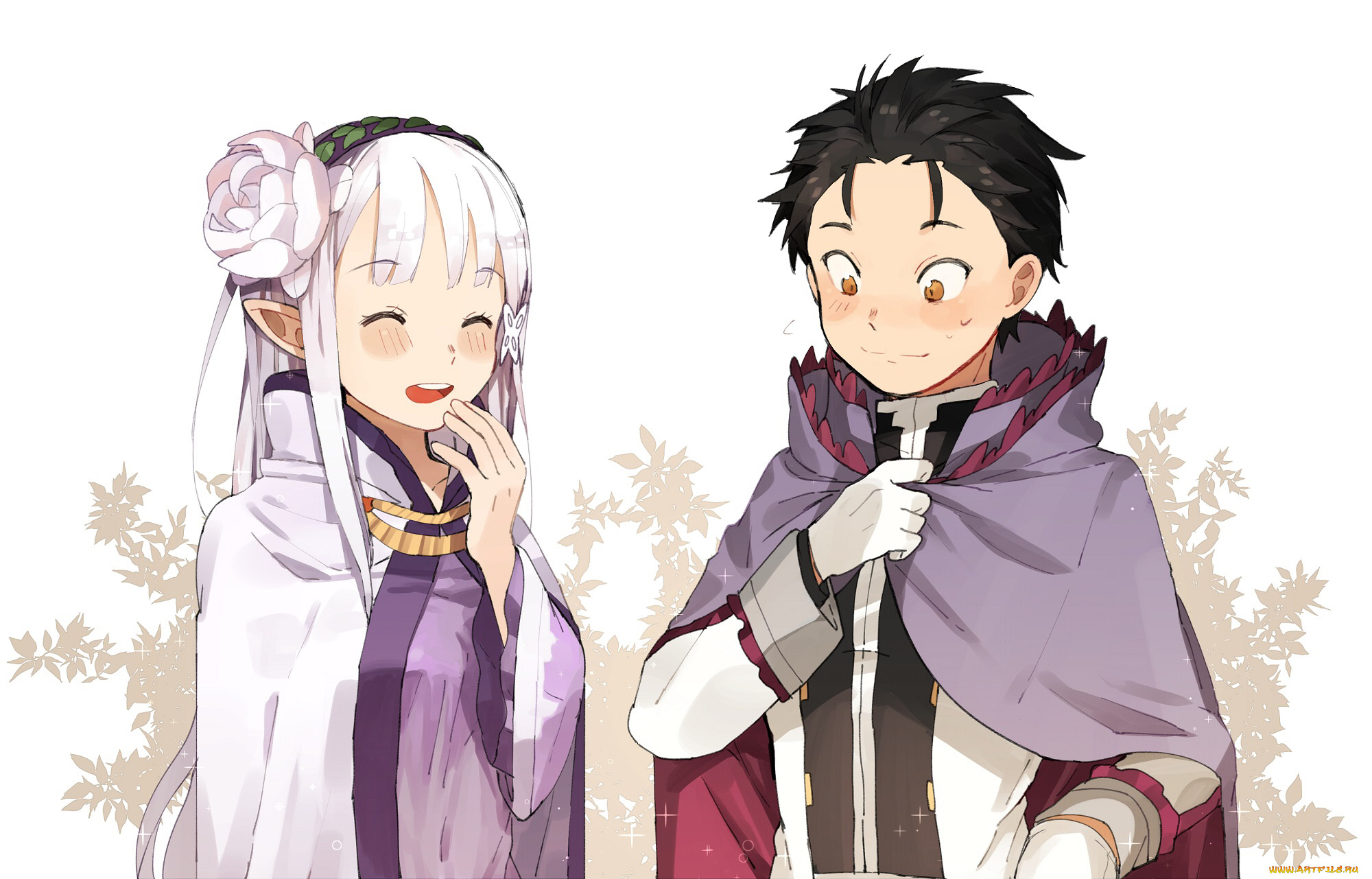 аниме, re, , zero, kara, hajimeru, isekai, seikatsu, субару, эмилия