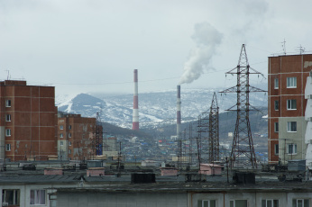 Картинка магадан россия города -+здания +дома колыма городские крыши wallhaven линии электропередачи