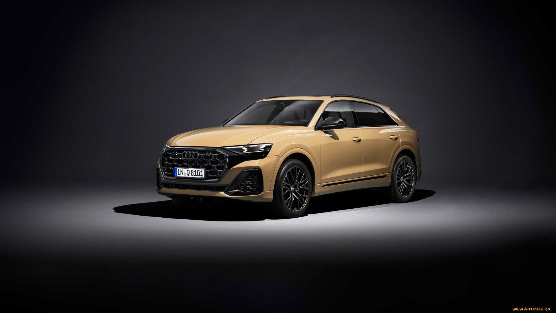 audi, q8, 55, tfsi, quattro, s, line, 2023, автомобили, audi, желтый