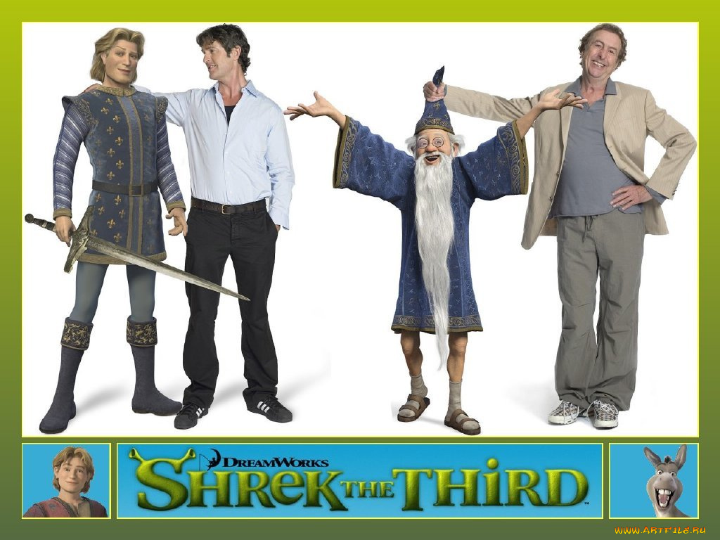 мультфильмы, shrek, the, third