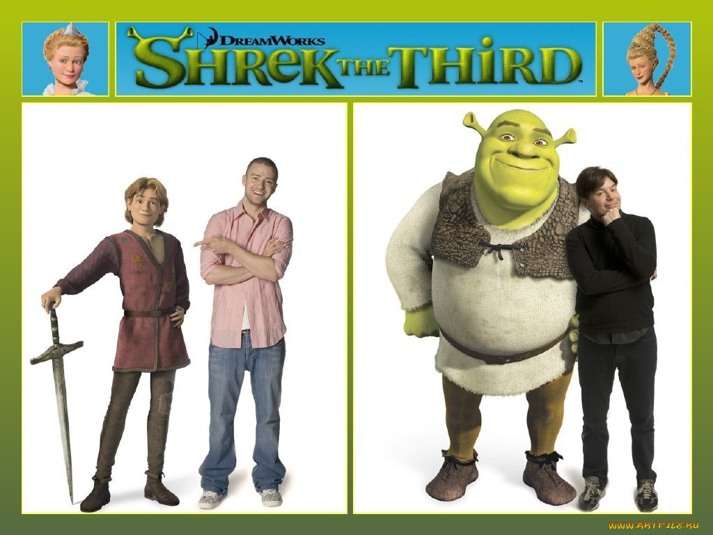 мультфильмы, shrek, the, third