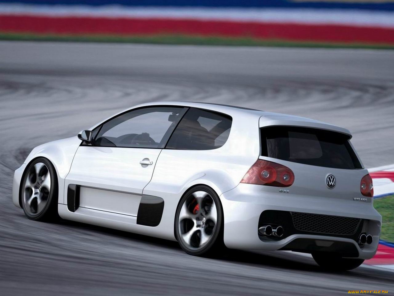 volkswagen, golf, gti, w12, 650, concept, 2007, автомобили