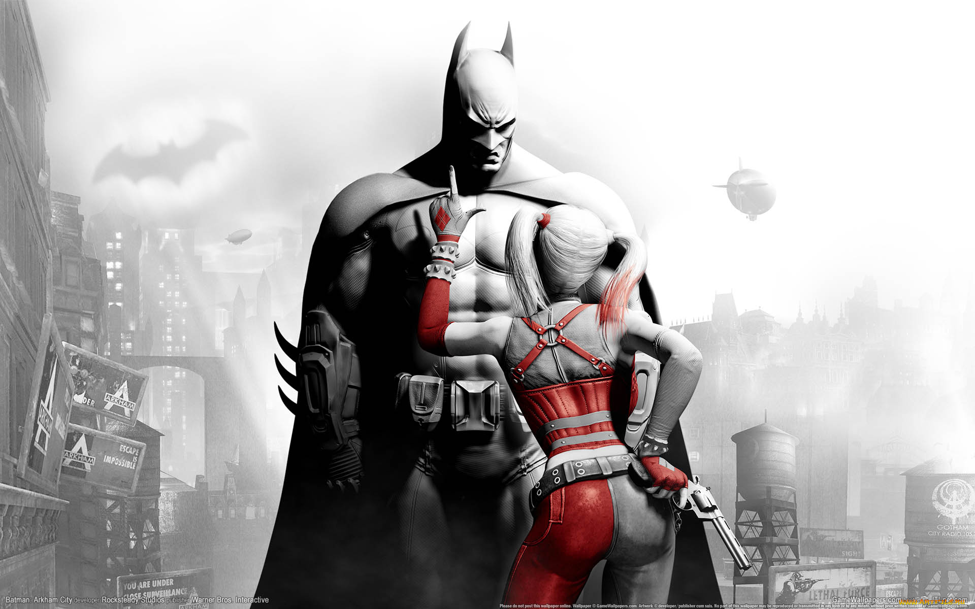 batman, arkham, city, видео, игры, harley, quinn