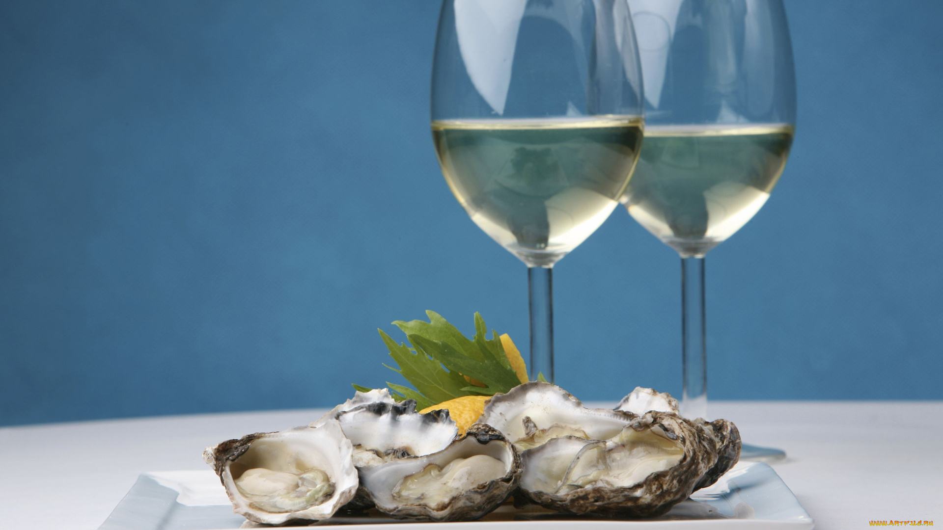 champagne, and, oysters, еда, напитки, вино, лимоны, моллюски, шампанское, бокалы