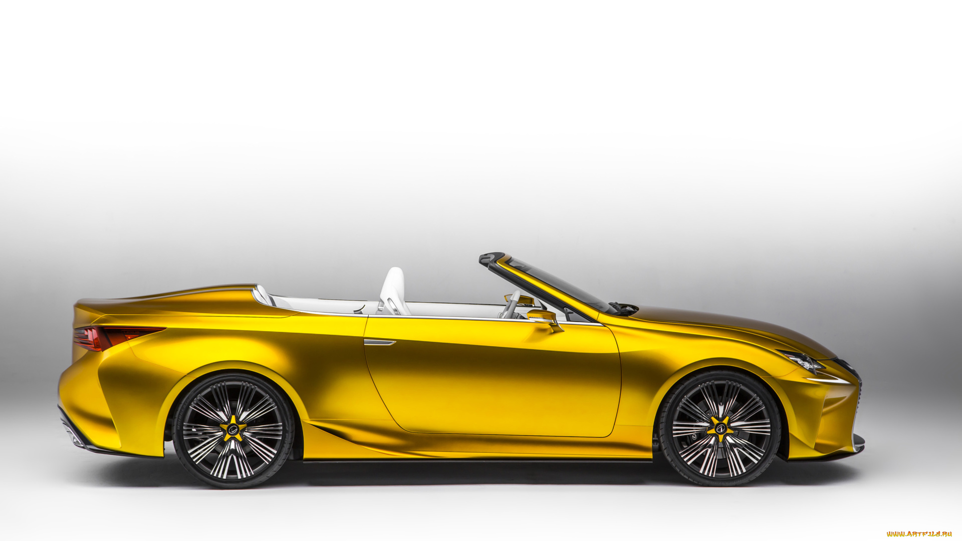 автомобили, lexus, желтый, 2014г, lf-c2, concept