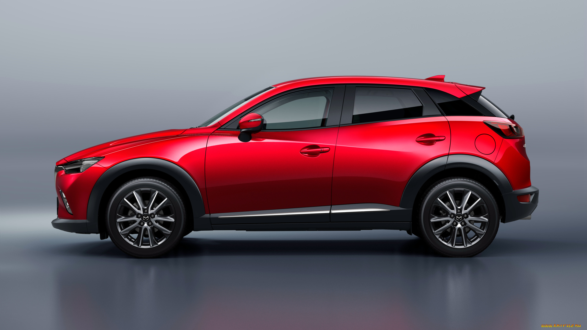 автомобили, mazda, 2015г, красный, jp-spec, cx-3