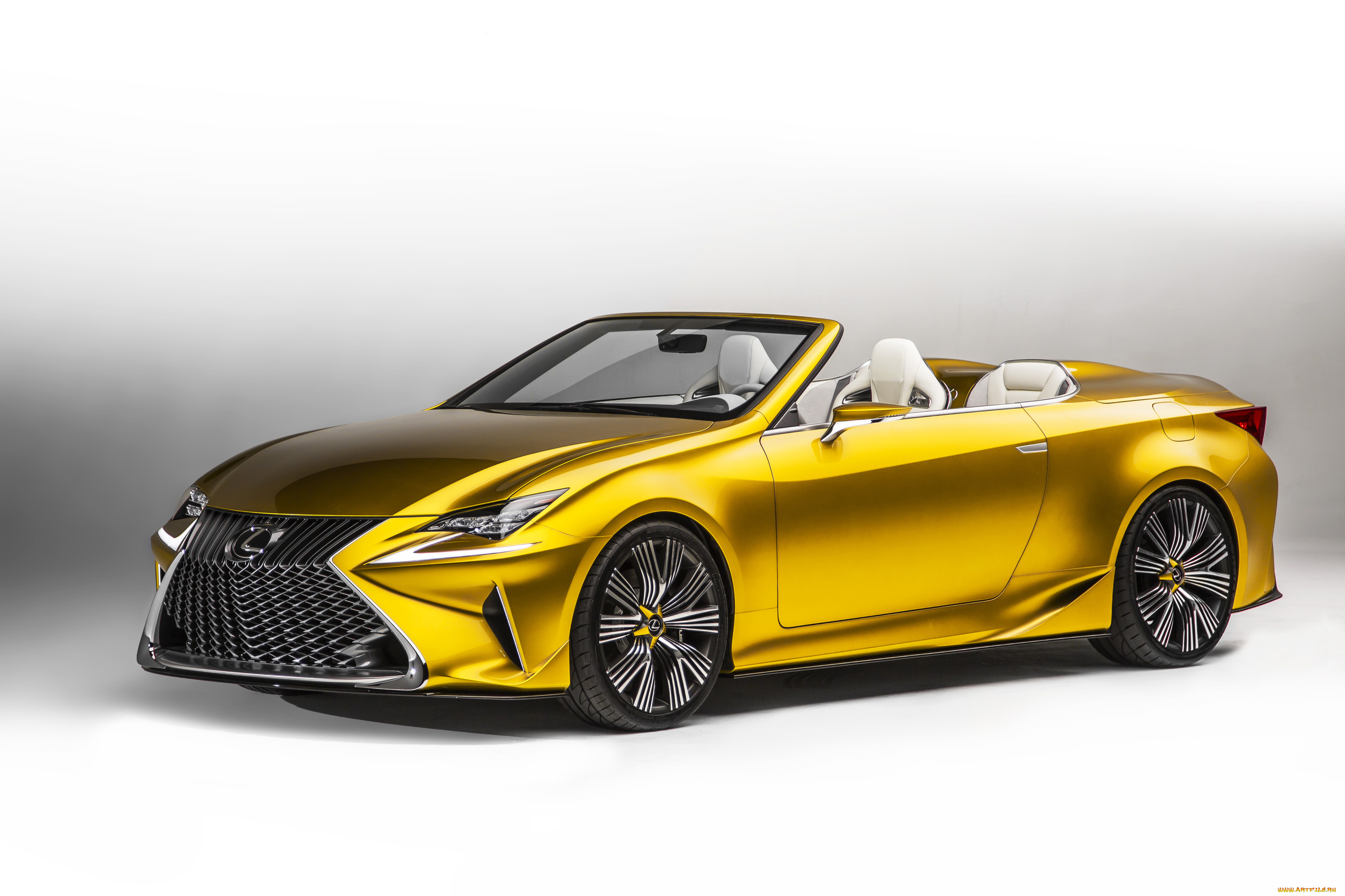 автомобили, lexus, concept, lf-c2, желтый, 2014г