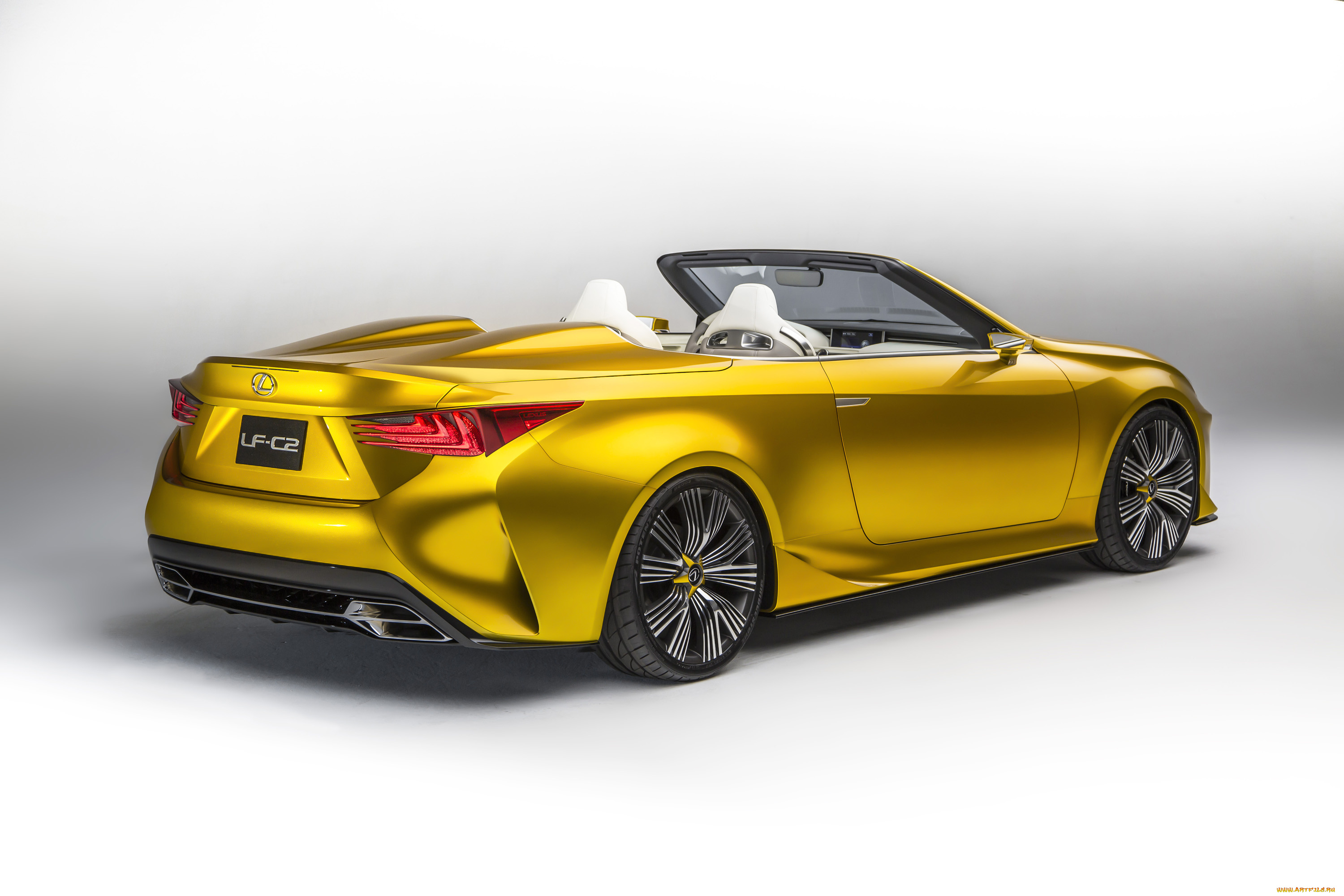 автомобили, lexus, желтый, concept, lf-c2, 2014г