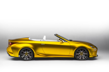 обоя автомобили, lexus, желтый, 2014г, lf-c2, concept