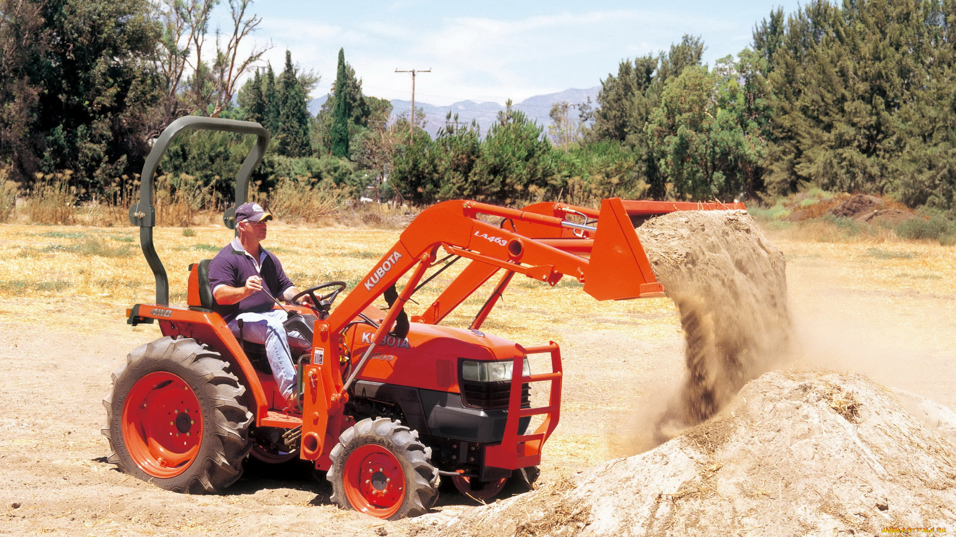 техника, фронтальные, погрузчики, kubota