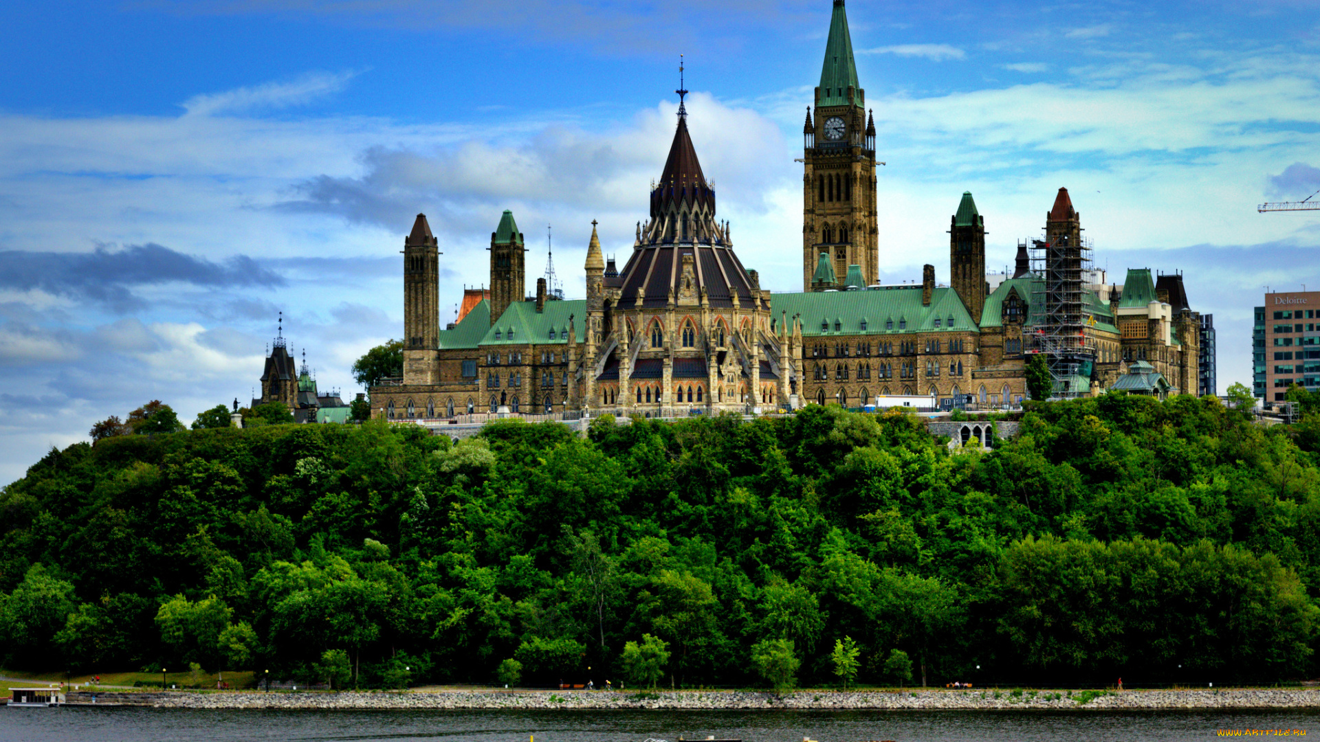 parliament, hill, города, оттава, , канада, простор