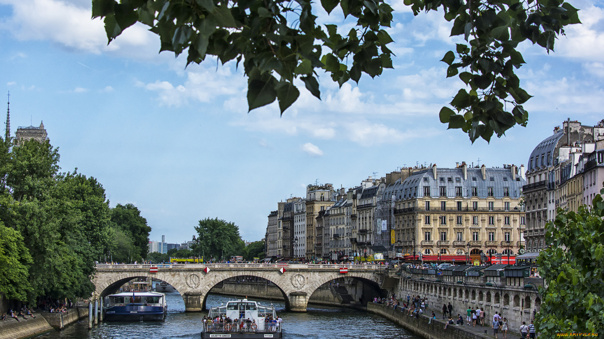 siene, , paris, , france, города, париж, , франция, простор