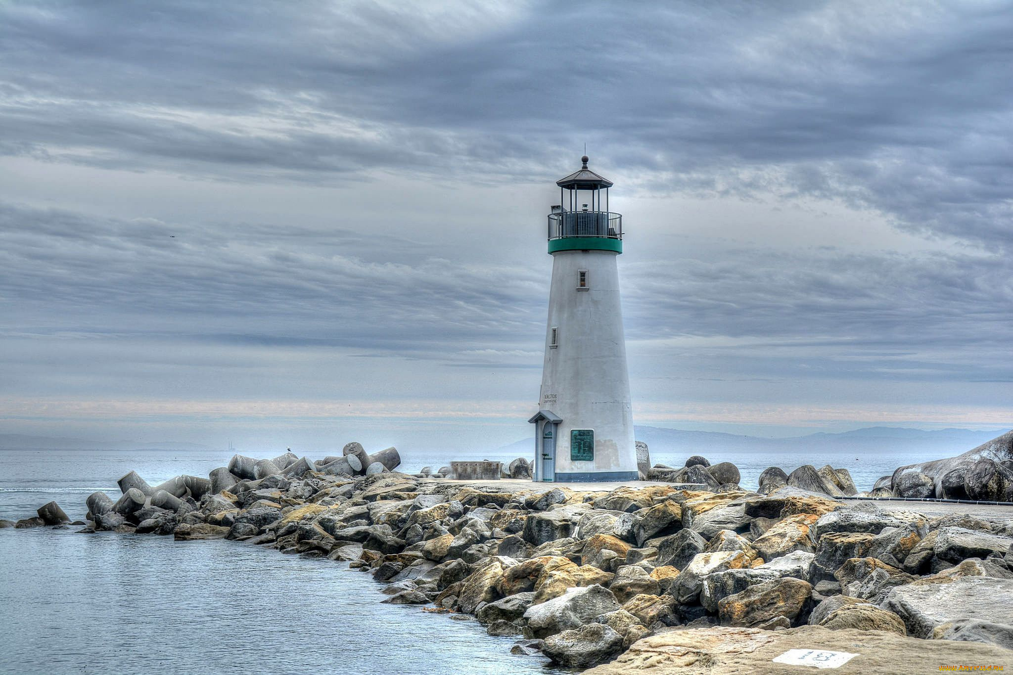 природа, маяки, сша, walton, lighthouse, побережье, маяк, santa, cruz