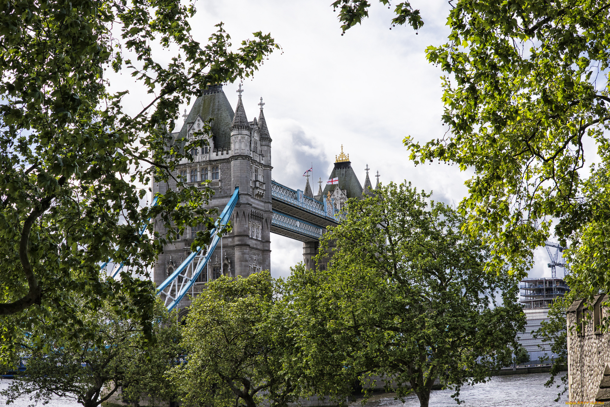 tower, bridge, города, лондон, , великобритания, простор