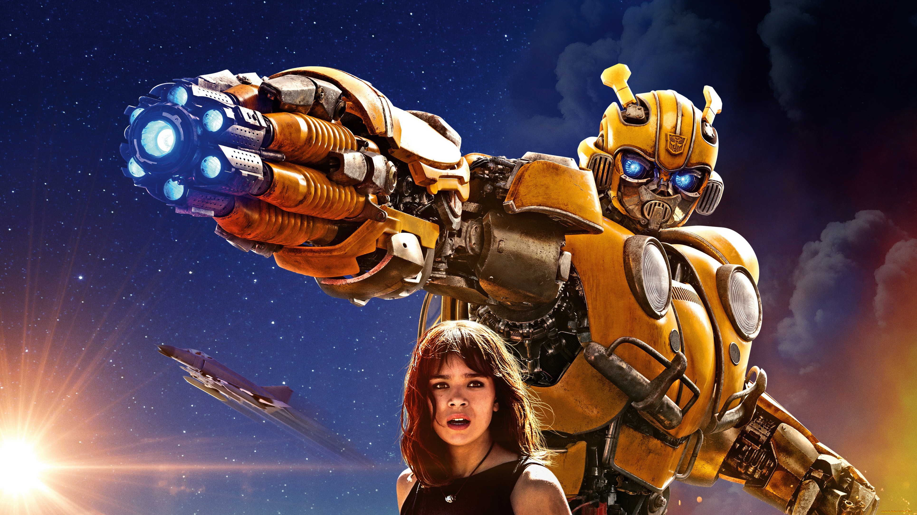 bumblebee, , 2018, кино, фильмы, bumblebee, хейли, стайнфелд, фантастика, постер