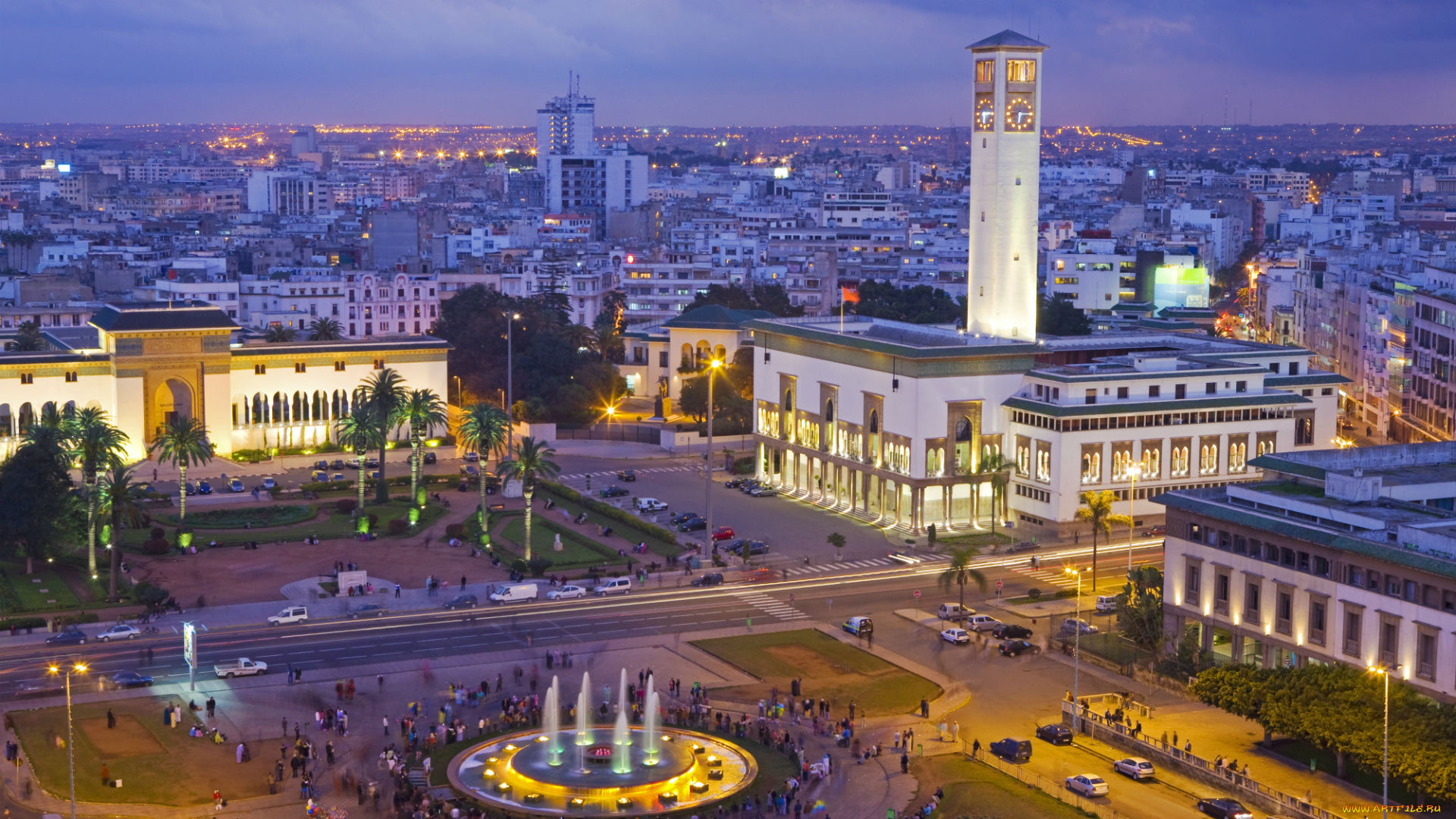 casablanca, marocco, города, -, панорамы