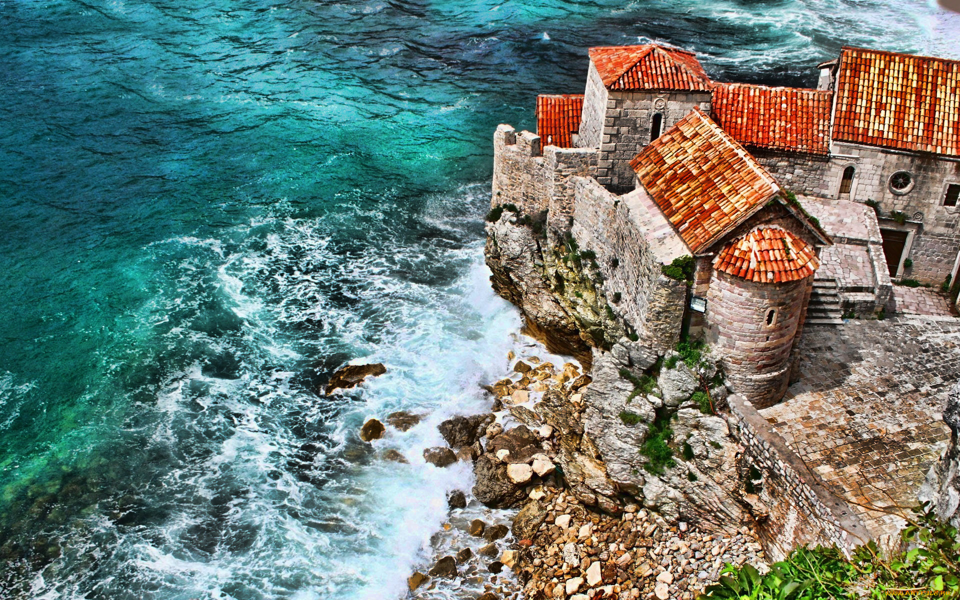 budva, montenegro, города, -, панорамы