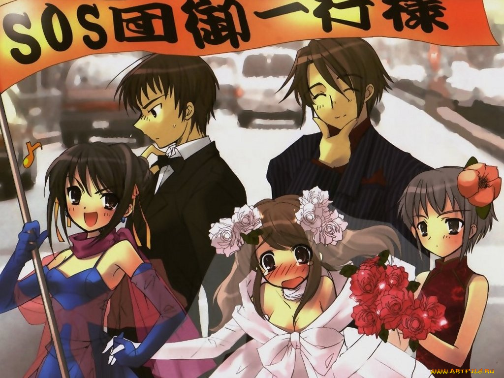 аниме, the, melancholy, of, haruhi, suzumiya