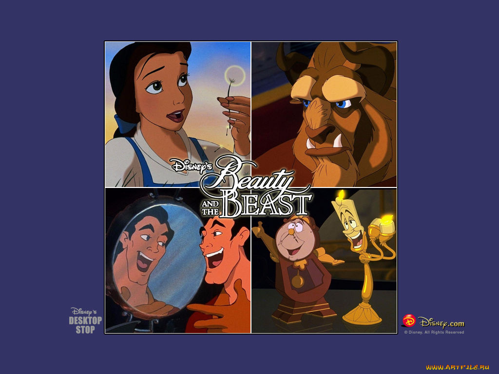 мультфильмы, beauty, and, the, beast