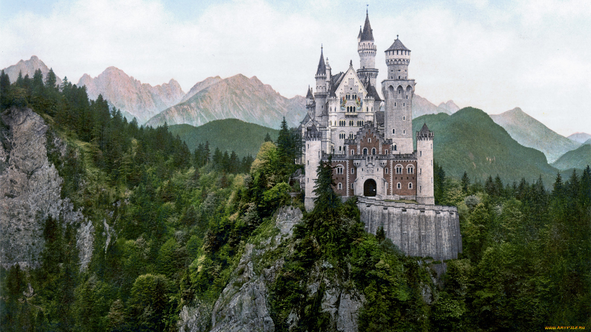 castle, neuschwanstein, города, замок, нойшванштайн, германия